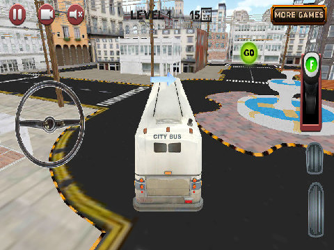 城市公交车，停车场3D游戏截图4