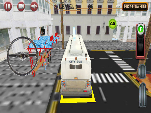 城市公交车，停车场3D游戏截图3