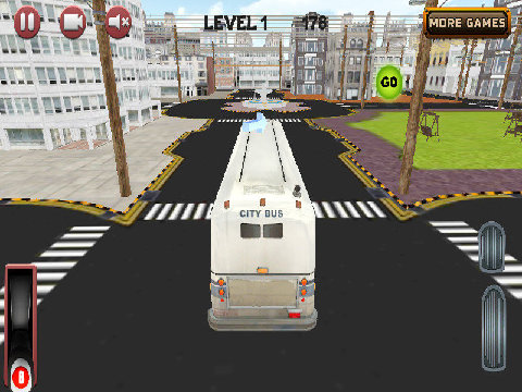城市公交车，停车场3D游戏截图2