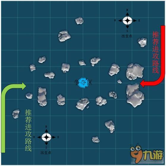 《巅峰战舰》冰川海峡地图详细技巧分享
