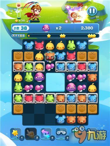 天天爱消除冒险模式184关怎么过 三星过关详解