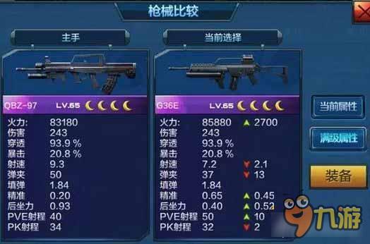 全民突击G36E和QBZ-97哪个更好呢 枪支对比