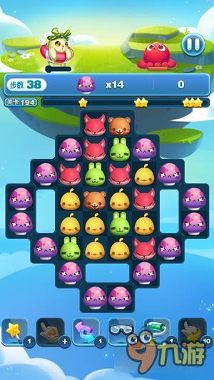 天天爱消除冒险模式194关怎么过 三星过关详解