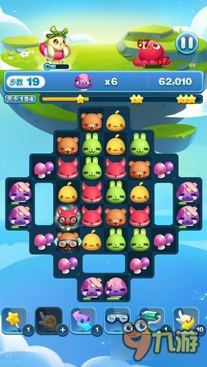 天天爱消除冒险模式194关怎么过 三星过关详解