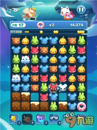 天天爱消除冒险模式208关怎么过 三星过关详解