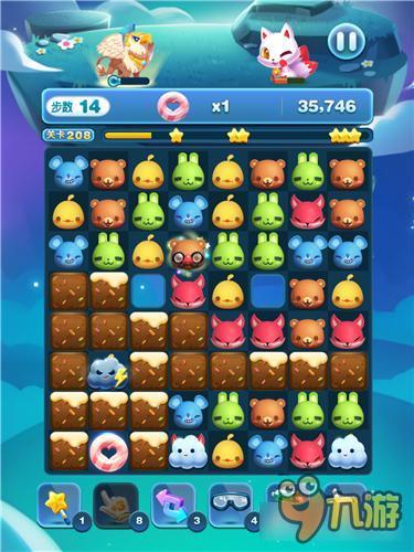 天天爱消除冒险模式208关怎么过 三星过关详解