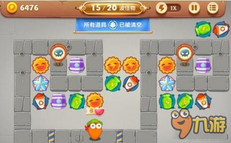 保卫萝卜3工厂关卡攻略 工厂第34关怎么过