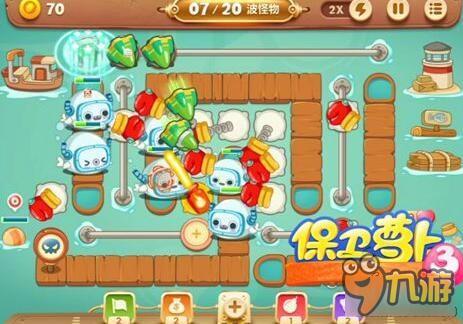 保卫萝卜3码头关卡 码头第12关如何通关呢