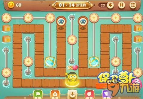 保卫萝卜3码头关卡 码头第14关如何通关呢