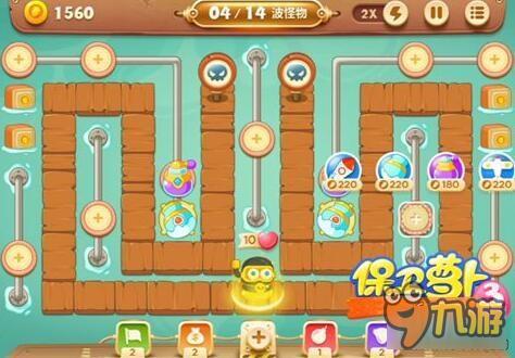 保卫萝卜3码头关卡 码头第14关如何通关呢