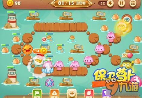 保卫萝卜3码头关卡 码头第15关如何通关呢