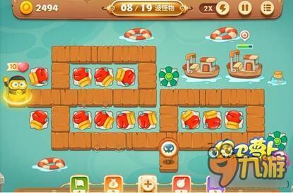 保卫萝卜3码头关卡 码头第23关如何通关呢