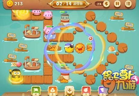 保卫萝卜3码头关卡 码头第22关如何通关呢