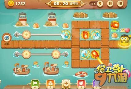 保卫萝卜3码头关卡 码头第24关通关攻略