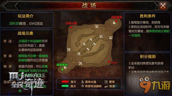 百人MOBA三路推《全民奇迹MU》王者战场领航战役