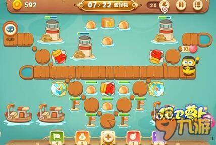 保卫萝卜3码头关卡 码头第33关通关攻略