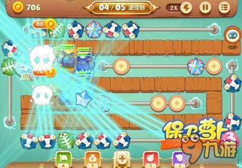 保卫萝卜3码头关卡 码头第55关如何通关呢