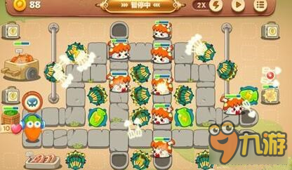 保卫萝卜3多重箭武器 集市第11关通关攻略