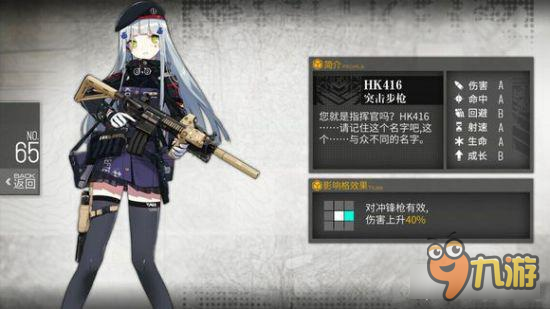 少女前线突击步枪HK416建造公式 造HK416必读