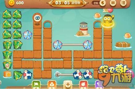 保卫萝卜3码头关卡 码头第35关如何通关呢