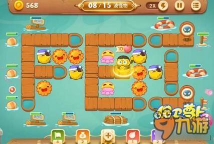 保卫萝卜3码头关卡 码头第38关通关攻略