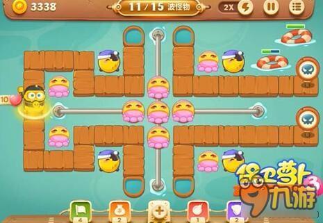 保卫萝卜3码头关卡 码头第37关通关攻略