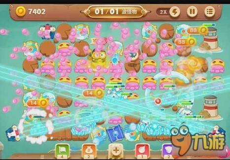 保卫萝卜3码头关卡 码头第45关如何通关呢