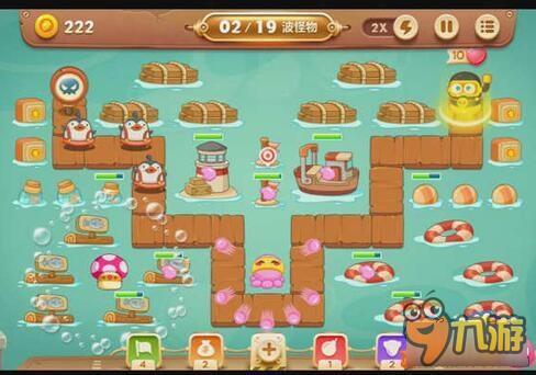 保卫萝卜3码头关卡 码头第44关如何通关呢