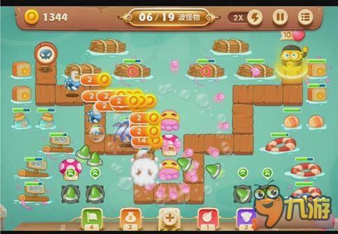 保卫萝卜3码头关卡 码头第44关如何通关呢