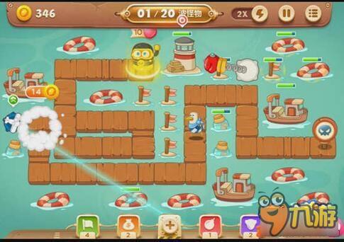 保卫萝卜3码头关卡 码头第43关通关攻略分享