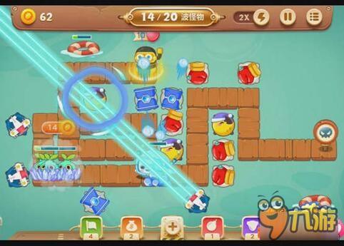 保卫萝卜3码头关卡 码头第43关通关攻略分享