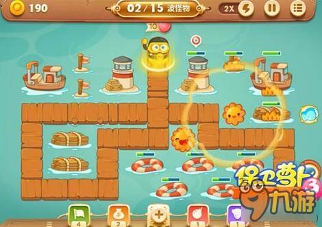 保卫萝卜3码头关卡 码头第51关如何通关呢