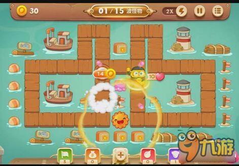 保卫萝卜3码头关卡 码头第53关如何通关呢