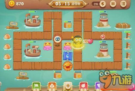 保卫萝卜3码头关卡 码头第53关如何通关呢