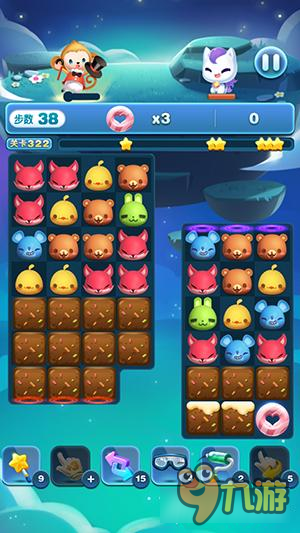 天天爱消除冒险模式322关怎么过 三星过关详解