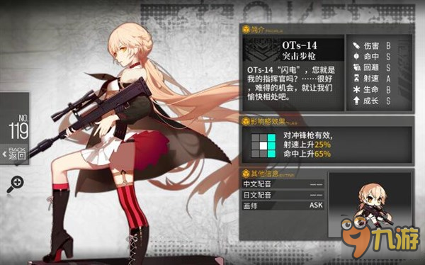 少女前线夏活五星突击OTs-14测评 OTs-14好用吗