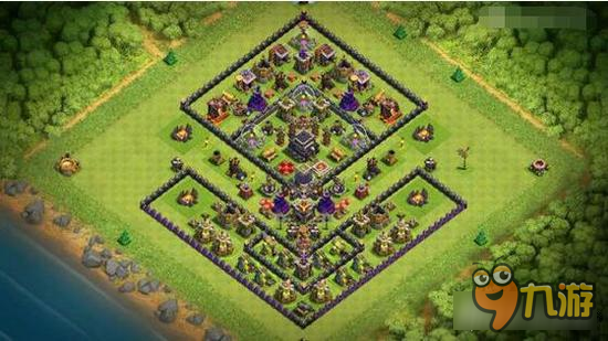 部落冲突九本护黑防武神武防猪阵型推荐