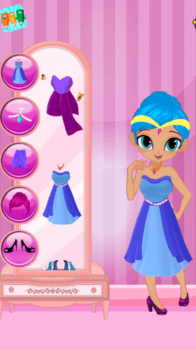 Shine princess Dress up game_Shine princess