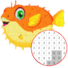 Fish Color By Number - Pixel Art