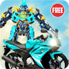 US Robot Bike Transform Shooting Game