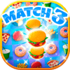 Crush The Burger ! Deluxe Match 3 Game