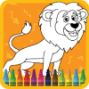Cute animals coloring book