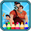 coloring wreck it ralph fans