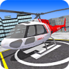 City Helicopter Fly Simulation