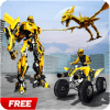 Futuristic Robot Quad Bike Dinosaur Survival Game