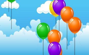 Blow up Balloons. Educational game for kids