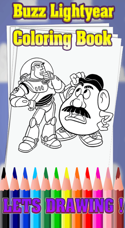 buzz lightyear toy story coloring book