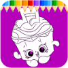 Shoppies Coloring Book