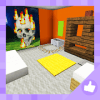 找到按钮:房间版本。地图MCPE