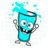 Crazy Student Happy Glass
